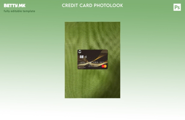 Модерен стил Бугарија Обединета банка Mastercard photolook преден шаблон